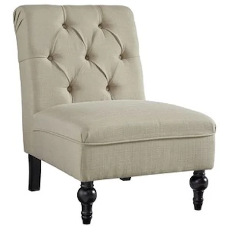 Traditional Diamond Tufted Accent Chair